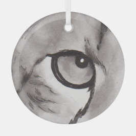 Eye of the Cheetah – Gaze Collection Ornament Aus Glas