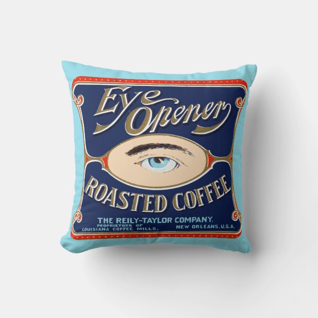 Eye Opener Röstkaffee Kissen Kissen (Vorderseite)