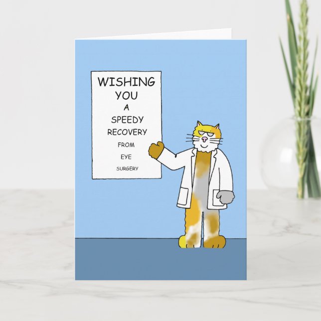 Eye Operation Speedy Erholung Karte (Vorderseite)