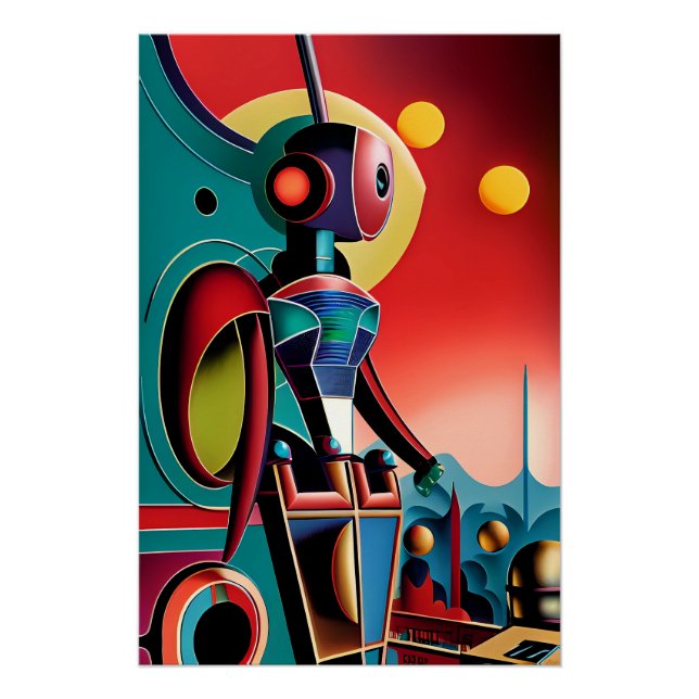 Eye Robot - Ken Gage Surreal Art Poster (Vorderseite)