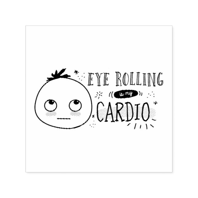Eye Rolling ist mein Cardio The Woolies Meme Permastempel (Design)