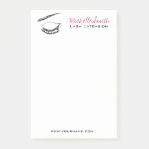 Eye Sketch Mascara Lash Extension Post-it Klebezettel