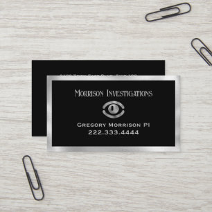 Eye Symbol Private Investigation Business Card Visitenkarte