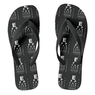 Eye Test Chart Flip Flops