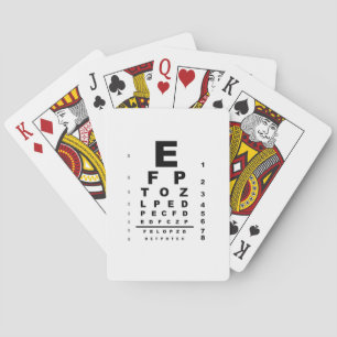 Eye Test Chart Spielkarten