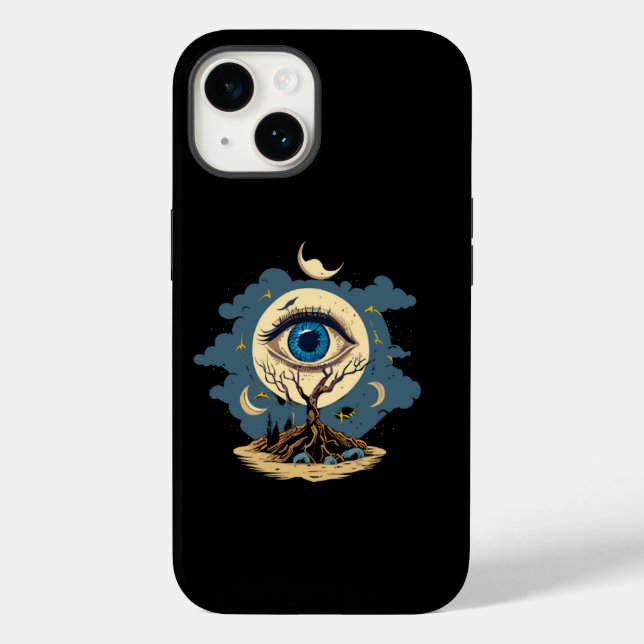 Eye Tree Moon Art Case-Mate iPhone 14 Hülle (Rückseite)