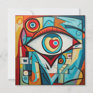 Eye Valentine Liebe Kunst, Dichtung und Musik Karte