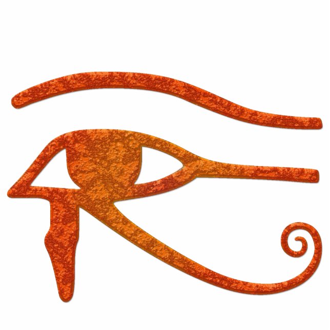 EYE VON HORUS RA Altes Ägypten Geschenk geschnitzt Fotoskulptur Magnet (Vorne)