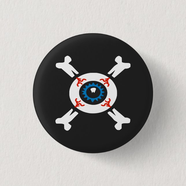 Eyeball-and-Crossbones Button (Vorderseite)