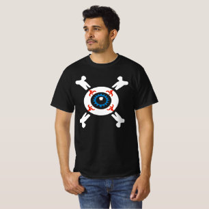 Eyeball-and-Crossbones für dunkle Shirts