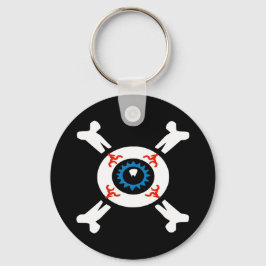 Eyeball-and-Crossbones Schlüsselanhänger