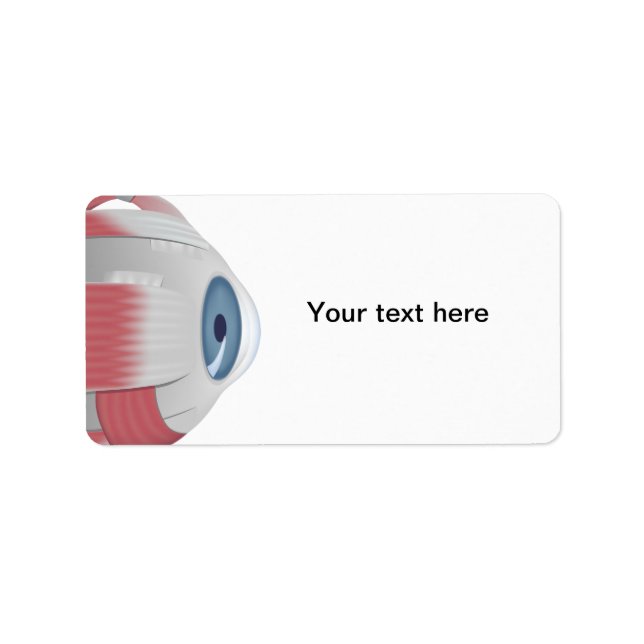 Eyeball Eye-Adressetikett Adressaufkleber (Vorne)