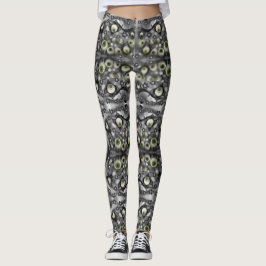 Eyeball Ghosts Creepy Gothic Halloween Art Leggings