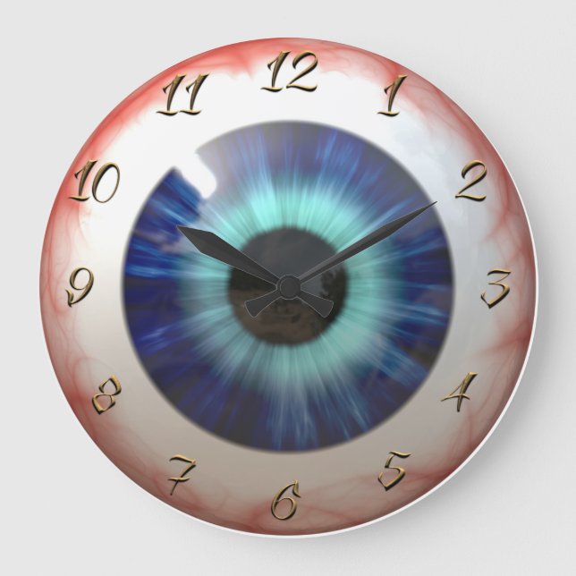 Eyeball Große Wanduhr (Vorderseite)