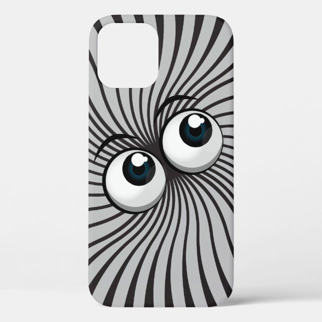 Eyeball Mania auf grau Case-Mate iPhone Hülle (Rückseite)
