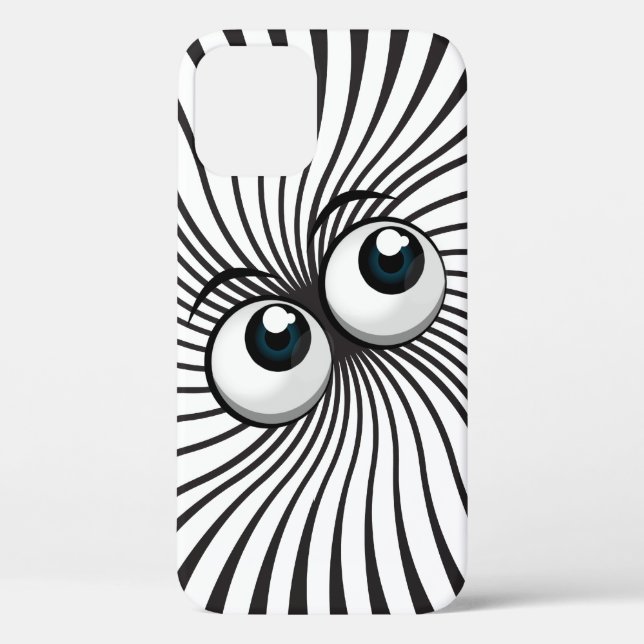 Eyeball Mania auf weiß Case-Mate iPhone Hülle (Rückseite)