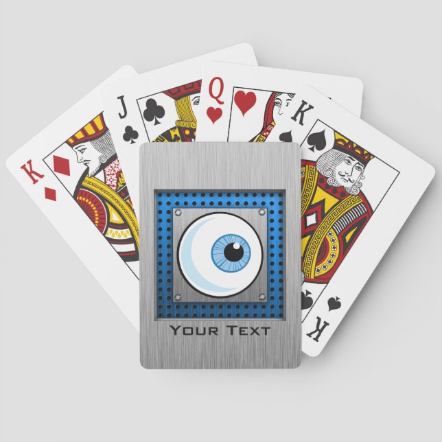 Eyeball; Metallaussehen Spielkarten (Rückseite)