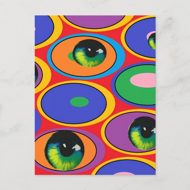 Eyeball Patch Postkarte (Vorderseite)