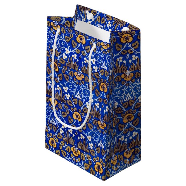 Eyebright Pattern, William Morris Small Geschenkta Kleine Geschenktüte (Vorderseite Schrägansicht)