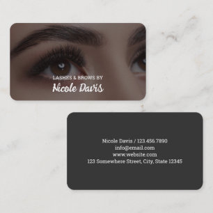 Eyebrow Brows Microblading Visitenkarte