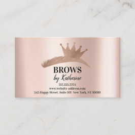 Eyebrow Micorblade Logo nach der Pflege Rose Logo- Visitenkarte