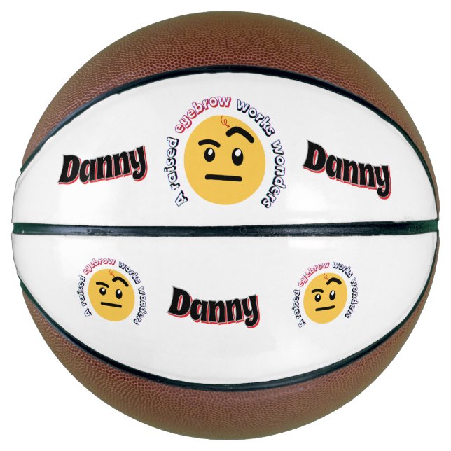 Eyebrow Sass: A Raised Eyebrow Works Wonders Basketball (Vorderseite)
