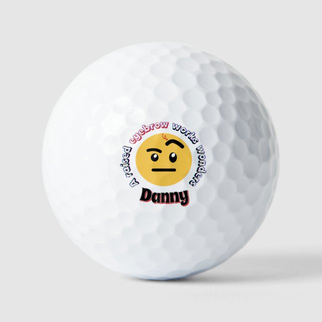 Eyebrow Sass: A Raised Eyebrow Works Wonders Golfball (Vorderseite)