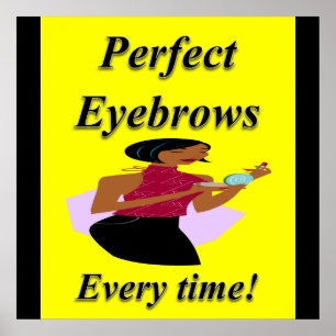 Eyebrows Haircut Vente Poster Matte
