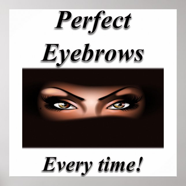 Eyebrows Poster Matte (Vorne)