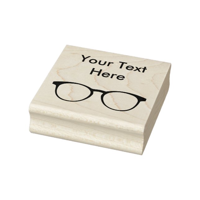 Eyeglasses Simple Business Rubber Briefmarke Gummistempel (Stempel)
