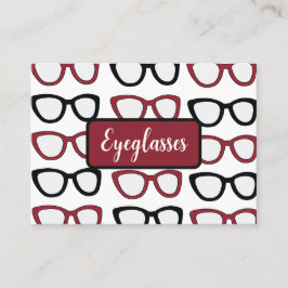 Eyeglasses Spectacles Specs Glasses Optometrist Visitenkarte