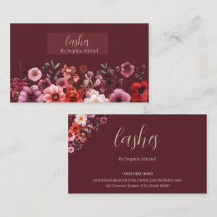 Eyelash Artist Business Card - Elegant & professio Visitenkarte