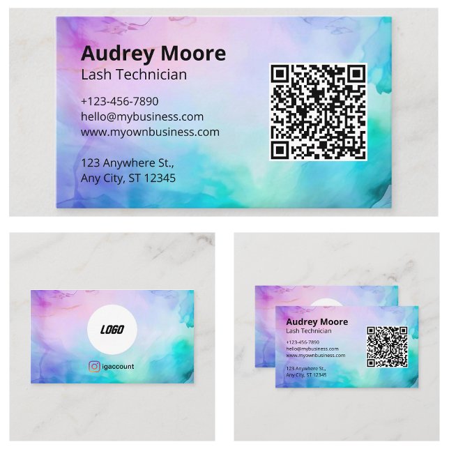 Eyelash Branding Ideen Minimalistisch Elegant Visitenkarte (Eyelash Branding Ideas Minimalist Elegant Business Card
)