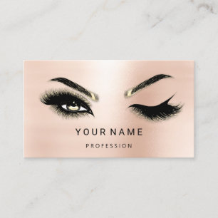 Eyelash Brows Microblade. QR-CODE-Logo-Rose Visitenkarte
