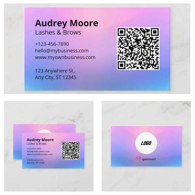 Eyelash Cards-Vorlagen Visitenkarte (Eyelash Cards Templates
)