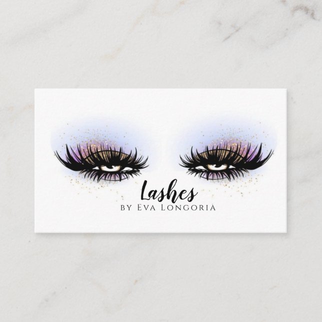 Eyelash-Erweiterung / Lash-Maker Visitenkarte (Vorderseite)