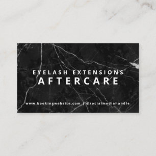Eyelash-Erweiterungskarte für Aftercare Business Visitenkarte