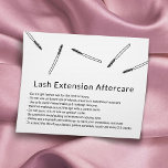 Eyelash Extension Aftercare Hand gezeichnet Minima Flyer<br><div class="desc">Handgezeichnet Minimalistische Eyelash Extension Aftercare Cards.</div>