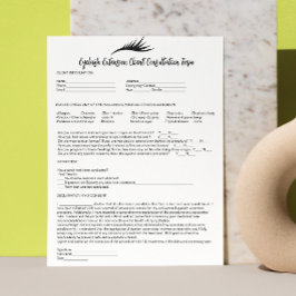 Eyelash Extension Consent White Briefbogen
