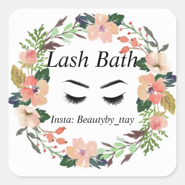 Eyelash Extension Sticker (Vorderseite)