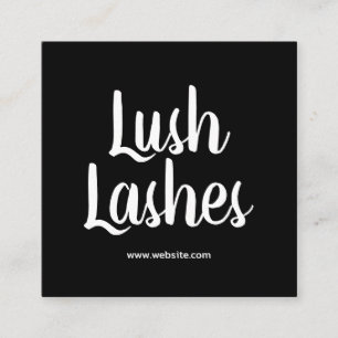 Eyelash Extensions Beauty Business Card Quadratische Visitenkarte