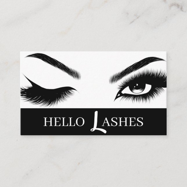 Eyelash Extensions Beauty Salon Wellness-Center Bu Visitenkarte (Vorderseite)