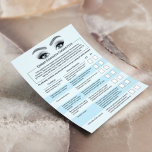 Eyelash Extensions Haftung Waiver Blue Salon Flyer<br><div class="desc">Flyer für die Befreiung von der Haftung für Eyelash und das Entriegelungsformular.</div>