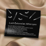 Eyelash Extensions Makeup Artist Niedlich Aftercar Flyer<br><div class="desc">Niedliche Hand gezeichnet Minimalistische Eyelash Extension Aftercare Cards.</div>