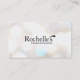 Eyelash Extensions Salon Subtle Bokeh Visitenkarte