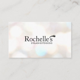 Eyelash Extensions Salon Subtle Bokeh Visitenkarte