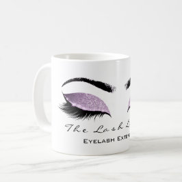 Eyelash Extention Beauty Studio Glitzer Kaffeetasse