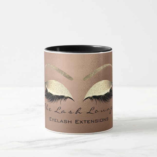 Eyelash Extention Beauty Studio Skinny Eye Glitzer Tasse (Zentrum)