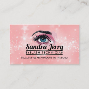 Eyelash Technician Slogans Visitenkarten Visitenkarte