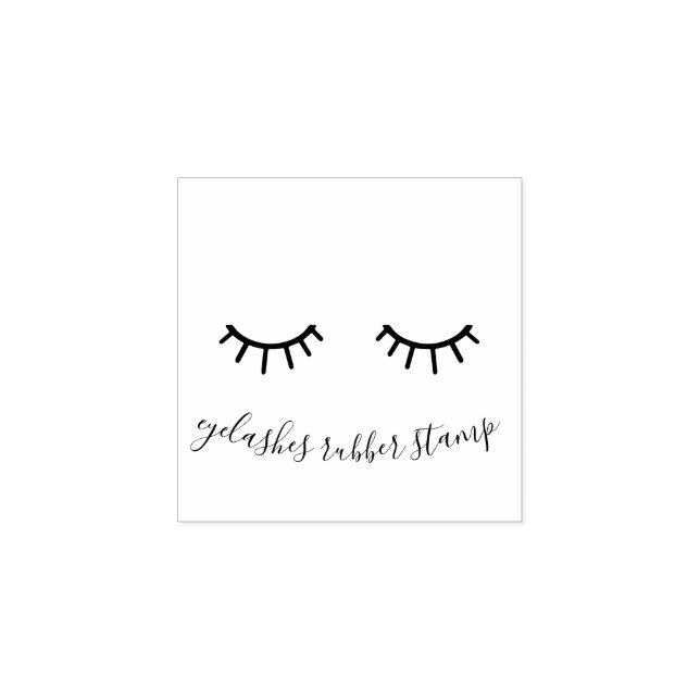 Eyelashes Girly Make up Gummistempel (Prägung)